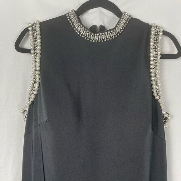 IEENA for Macduggol 25933I Pearl Accent Long Black Evening Dress - Women’s 16 - Picture 5 of 9